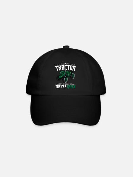 Traktor - Baseballkappe - Schwarz/Schwarz