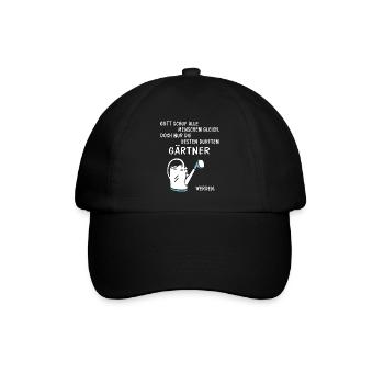 Gärtner - Baseballkappe - Schwarz/Schwarz - Vorne