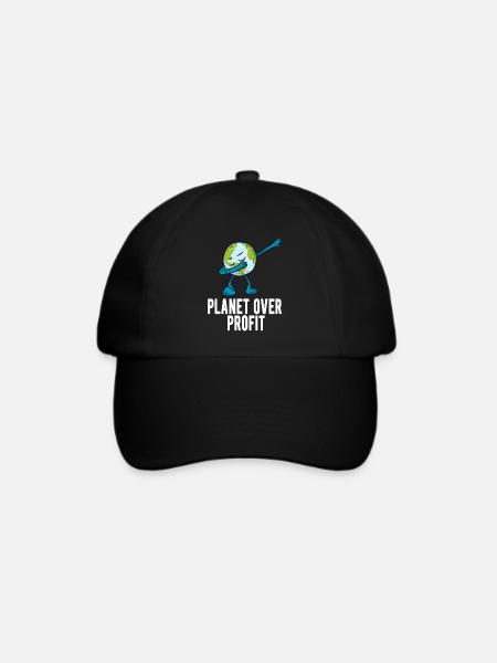 Klimaschutz - Baseballkappe - Schwarz/Schwarz