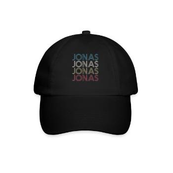 Jonas - Baseballkappe - Schwarz/Schwarz - Vorne