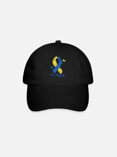 Down-Syndrom-Bewusstsein - Baseballkappe - Schwarz/Schwarz