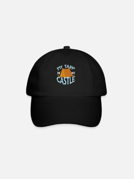 Zelt - Baseballkappe - Schwarz/Schwarz