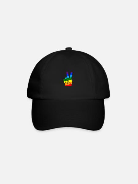Gay Pride Geschenk - Baseballkappe - Schwarz/Schwarz
