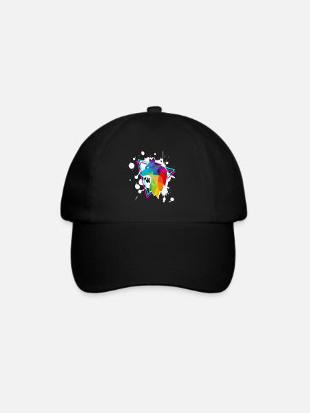 Wolf - Baseballkappe - Schwarz/Schwarz