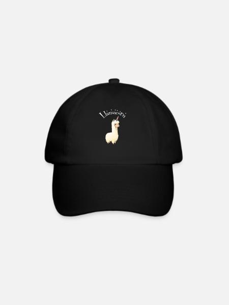 Lamacorn - Baseballkappe - Schwarz/Schwarz