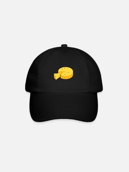 Käse - Baseballkappe - Schwarz/Schwarz