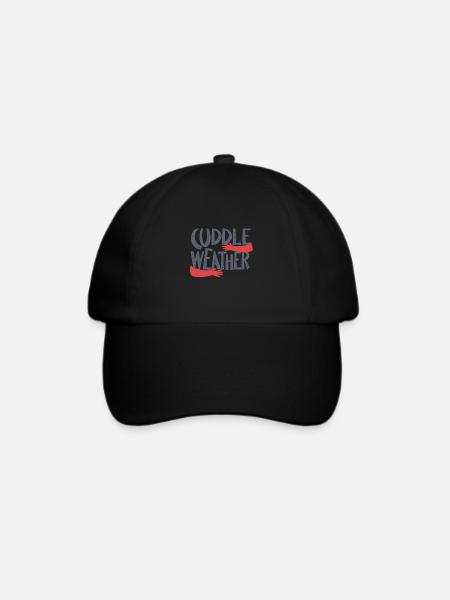 Kuschel Wetter - Baseballkappe - Schwarz/Schwarz