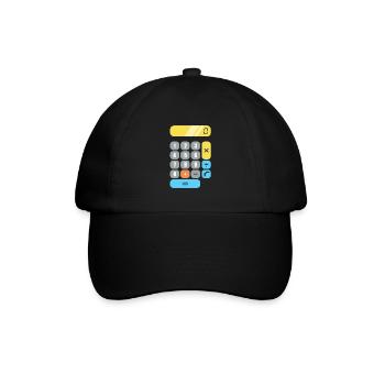Mathe - Baseballkappe - Schwarz/Schwarz - Vorne
