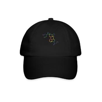 Drogen Drugs Pillen Techno Pa Sprüche lustig cool - Baseballkappe - Schwarz/Schwarz - Vorne
