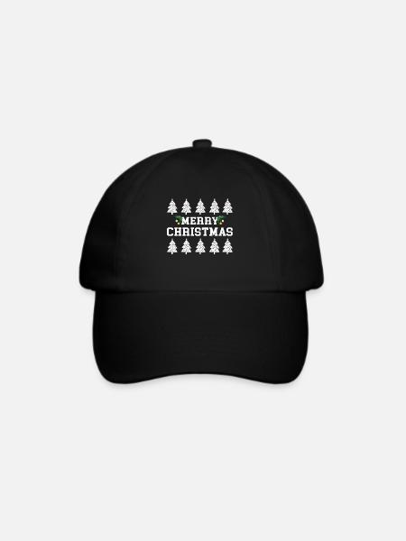 Merry Christmas Christmas Christmas Present - Baseballkappe - Schwarz/Schwarz