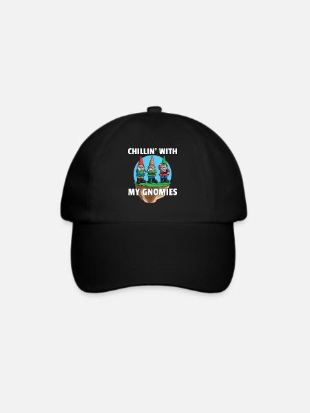 Gartenzwerge Zwerg Garten Gärtner - Baseballkappe - Schwarz/Schwarz
