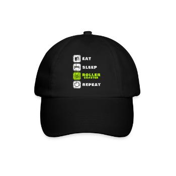 Achterbahn - Baseballkappe - Schwarz/Schwarz - Vorne