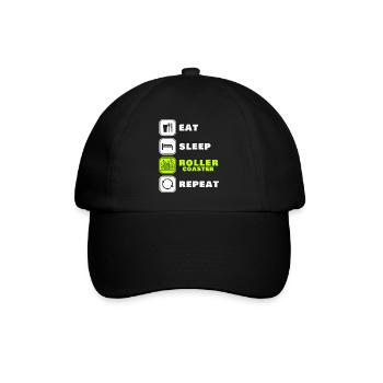 Achterbahn - Baseballkappe - Schwarz/Schwarz - Vorne