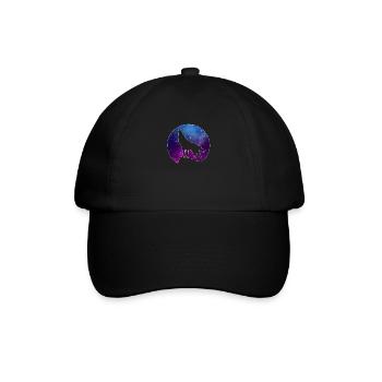 Wolf Wölfe Heulen Wolfpack Werwolf Geschenk - Baseballkappe - Schwarz/Schwarz - Vorne