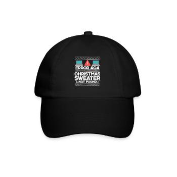 Weihnachtskostüm Ugly Christmas Xmas Geschenk - Baseballkappe - Schwarz/Schwarz - Vorne
