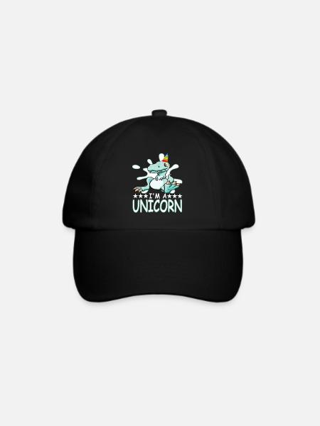 Dinosaurus - Baseballkappe - Schwarz/Schwarz