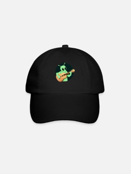 Gitarre - Baseballkappe - Schwarz/Schwarz