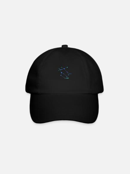 Sternzeichen Zwillinge, Gemini - Baseballkappe - Schwarz/Schwarz