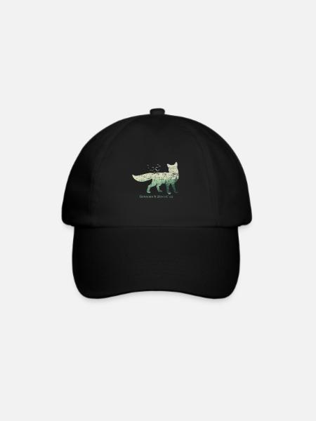 Fuchs Naturschutz Tierschutz - Baseballkappe - Schwarz/Schwarz
