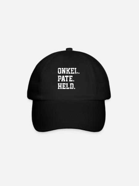 Patenonkel - Baseballkappe - Schwarz/Schwarz