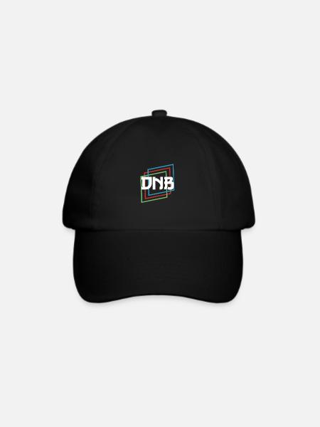 Drum and Bass DNB Rave Festival Raver - Baseballkappe - Schwarz/Schwarz