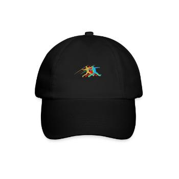 Leichtathletik Speerwerfen - Baseballkappe - Schwarz/Schwarz - Vorne
