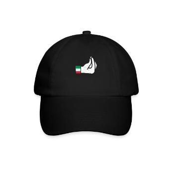 Italiener - Baseballkappe - Schwarz/Schwarz - Vorne
