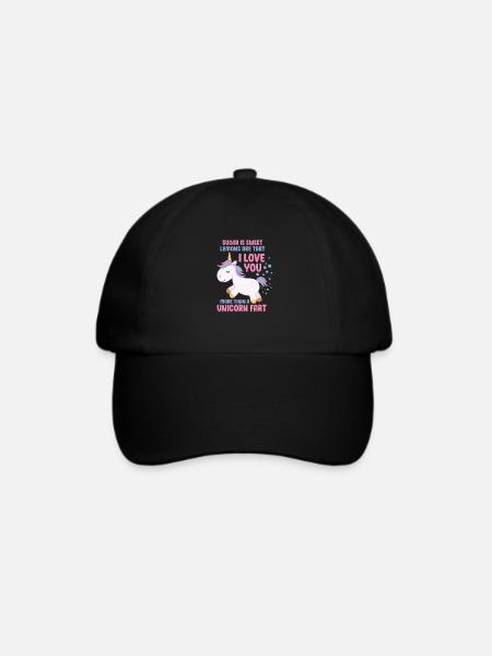 Einhorn - Baseballkappe - Schwarz/Schwarz