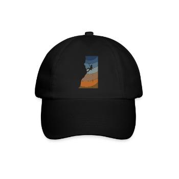Felsklettern Kletterer - Baseballkappe - Schwarz/Schwarz - Vorne