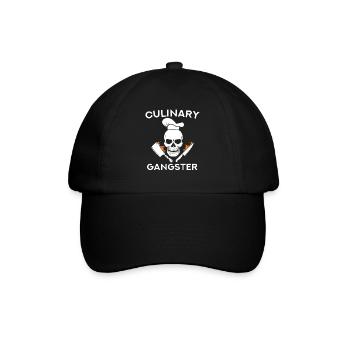 Culinary Gangster Chefs and Cooks Shirt - Baseballkappe - Schwarz/Schwarz - Vorne