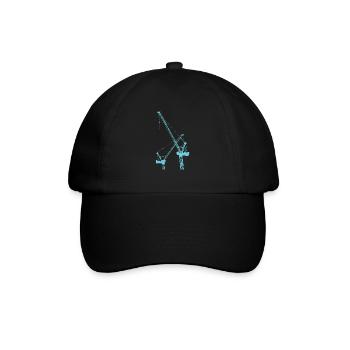 Bauarbeiter - Baseballkappe - Schwarz/Schwarz - Vorne