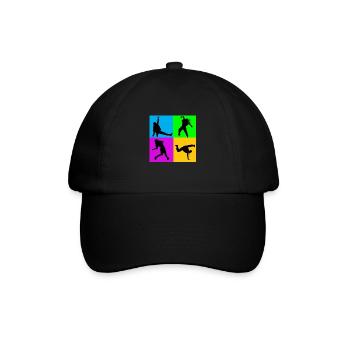 Hip Hop Tanz Tänzer Breakdance Tänzerin Geschenk - Baseballkappe - Schwarz/Schwarz - Vorne