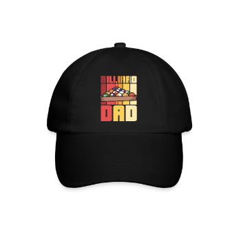 Billiard Dad - Baseballkappe - Schwarz/Schwarz - Vorne