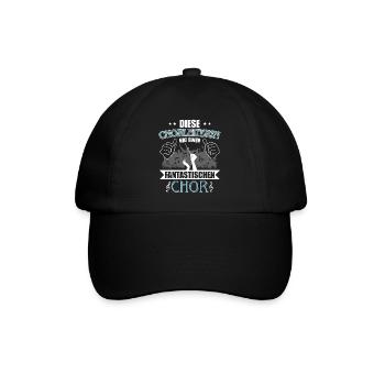 Diese Chorleiterin hat einen fantastischen Chor - Baseballkappe - Schwarz/Schwarz - Vorne
