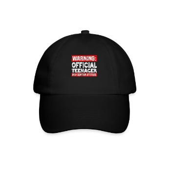 Official Teenager - Baseballkappe - Schwarz/Schwarz - Vorne