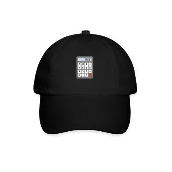 Lesbe Taschenrechner Schule Mathe Schüler Lehrer - Baseballkappe - Schwarz/Schwarz - Vorne