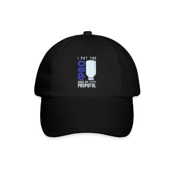 chemie - Baseballkappe - Schwarz/Schwarz - Vorne