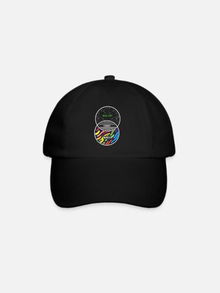 Chemie Chemiekalien Chemielehrer lustig Geschenk - Baseballkappe - Schwarz/Schwarz