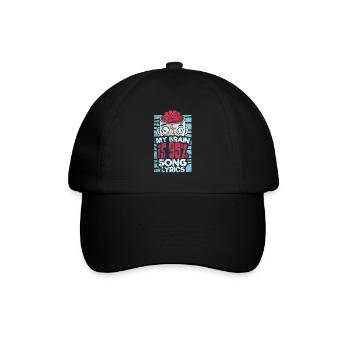 Sänger Songwriter - Baseballkappe - Schwarz/Schwarz - Vorne