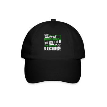 Schmied Die Besten werden Schmied - Baseballkappe - Schwarz/Schwarz - Vorne
