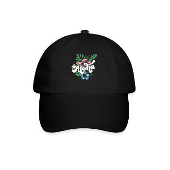 Aloha Hibiscus Hawaii - Baseballkappe - Schwarz/Schwarz - Vorne