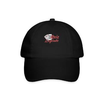 Skatspiel Skat - Baseballkappe - Schwarz/Schwarz - Vorne