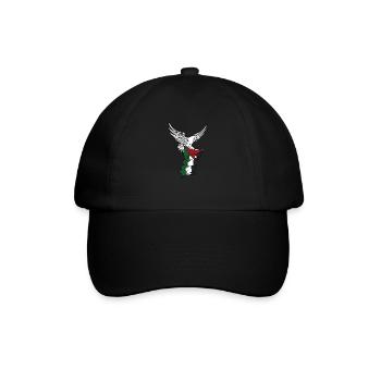Freiheit für Palästina Palästinische Flagge Gaza - Baseballkappe - Schwarz/Schwarz - Vorne