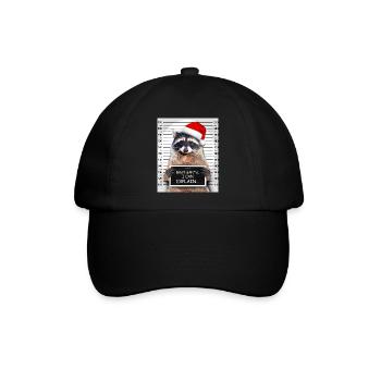 Dear Santa I Can Explain Lustiges Weihnachten Wasc - Baseballkappe - Schwarz/Schwarz - Vorne
