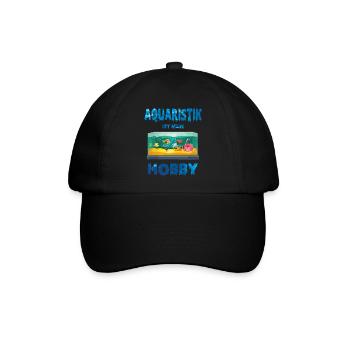 Aquarianer Aquarium Aquascaping Aquaristik - Baseballkappe - Schwarz/Schwarz - Vorne