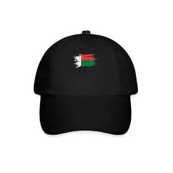 Madagaskar Afrika Shirt Geschenkidee - Baseballkappe - Schwarz/Schwarz - Vorne