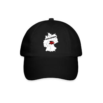 Thüringer Thüringen Bratwurst Geschenk - Baseballkappe - Schwarz/Schwarz - Vorne