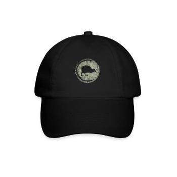 Neuseeland - Baseballkappe - Schwarz/Schwarz - Vorne