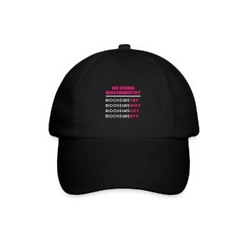 Biochemie - Baseballkappe - Schwarz/Schwarz - Vorne