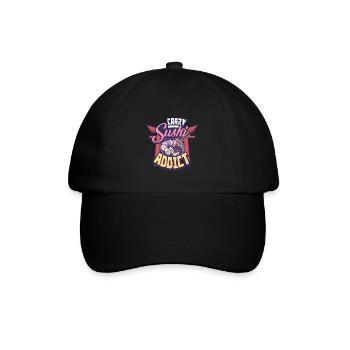 Sushi - Baseballkappe - Schwarz/Schwarz - Vorne